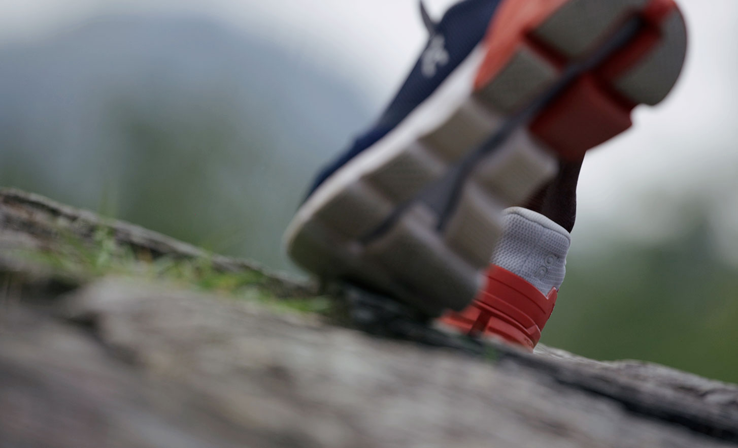Close-up image of the bottom of a running shoe