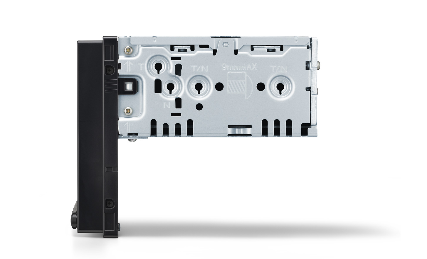 Side view of the XAV-AX3700 digital multimedia receiver.
